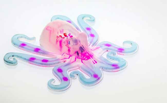 Octobot: الروبوت المرن قاذف الغازات