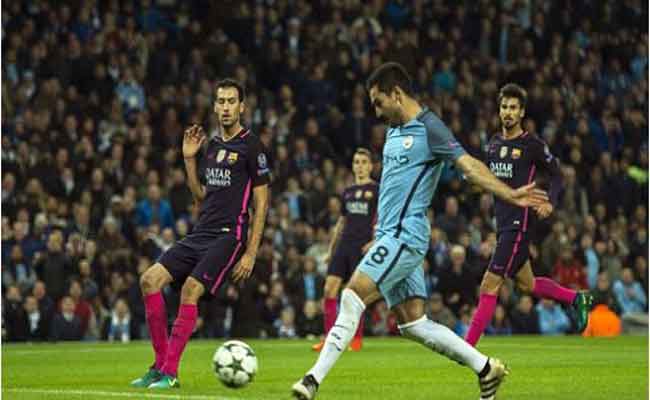 برشلونة يسقط أمام مانشستر سيتي