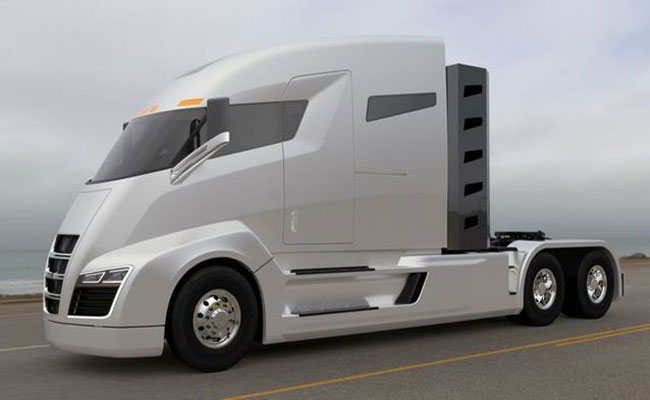 Nikola One : شبه مقطورة تعمل بالهيدروجين