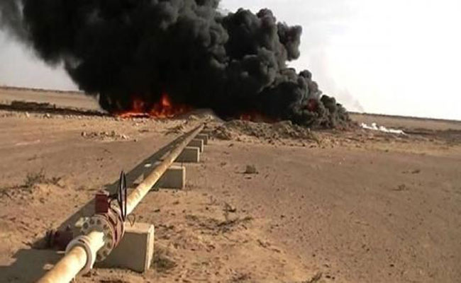 نشوب حريق بأنبوب لنقل البترول بالأغواط
