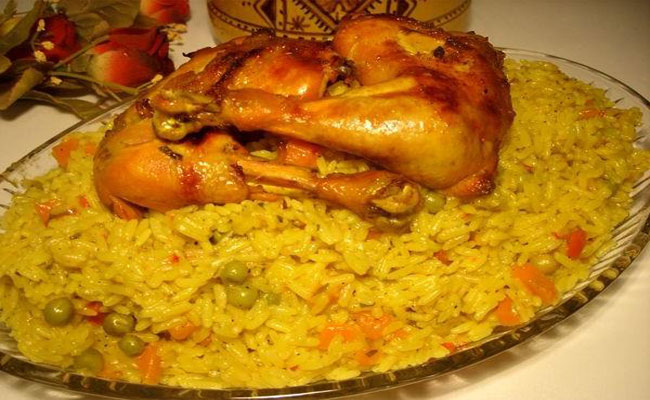 الروز بالدجاج