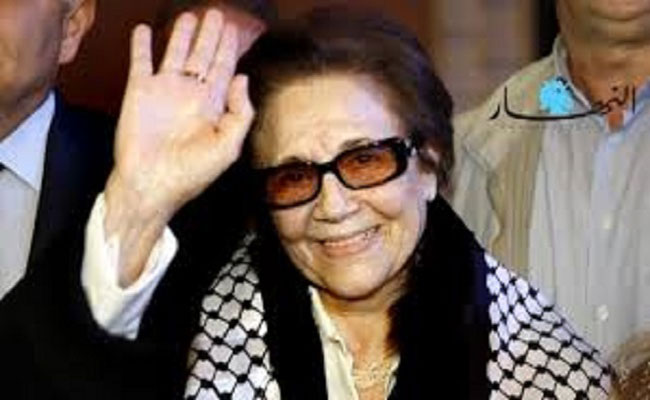 جميلة بوحيرد والتي طعنت في 2009 بخنجر الغدر وقرأ عليها البرلمان تونسي الفاتحة في 2015 وغضبت من اجل فيلمها في 2017