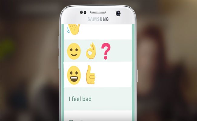 تطبيق جديد للدردشة من سامسون يترجم الرسائل إلى رموز تعبيرية