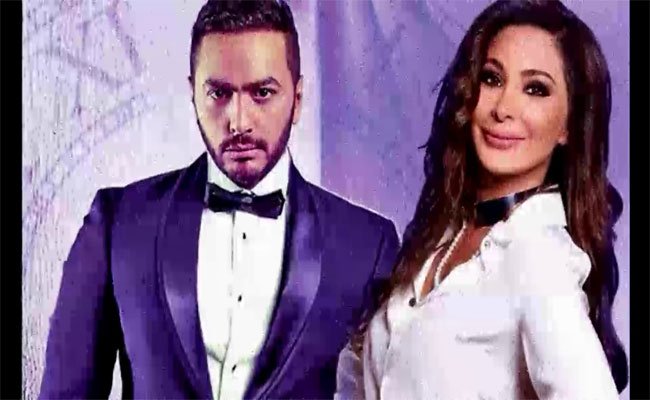 اليسا و تامر حسني يسدلان الستار عن