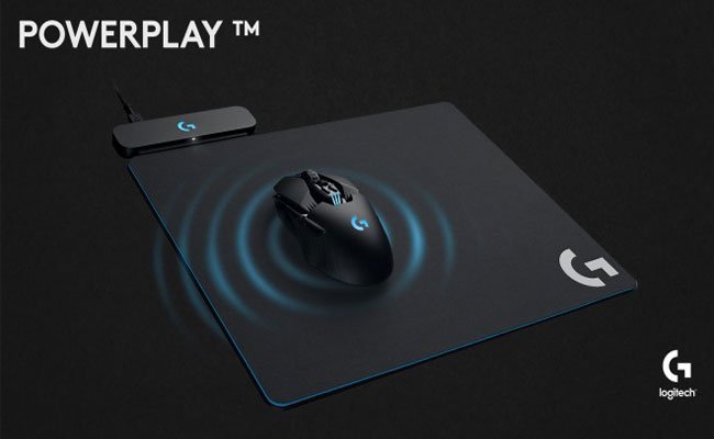 Powerplay: سجادة وشاحن لاسلكي للفأرة من لوجيتك