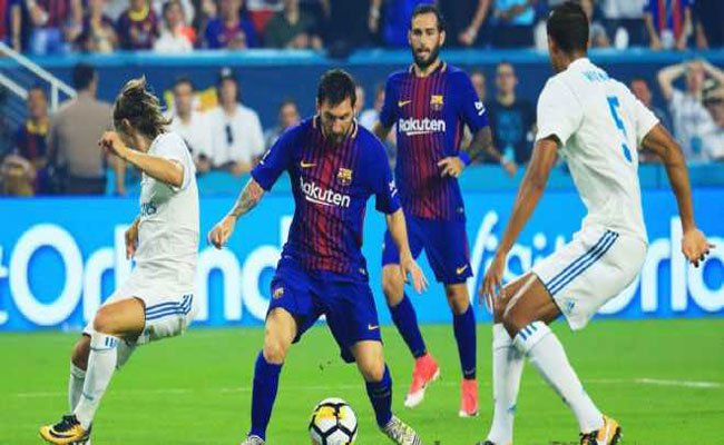 برشلونة يفوز على ريال مدريد في الكلاسيكو الودي