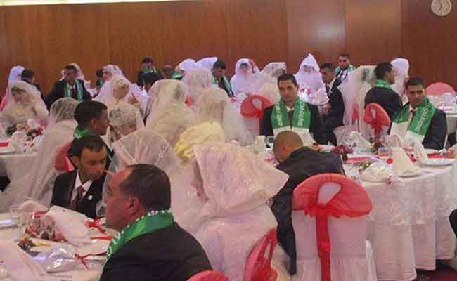 تقاسم 150 شابا بالبليدة لأفراح دخولهم القفص الذهبي في عرس جماعي شهد تجهيز 200 يتيمة بجميع مستلزمات العروس