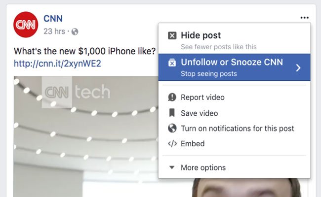 مع Snooze لن تحتاج بعد اليوم لتحمل المنشورات المزعجة من أصدقائك