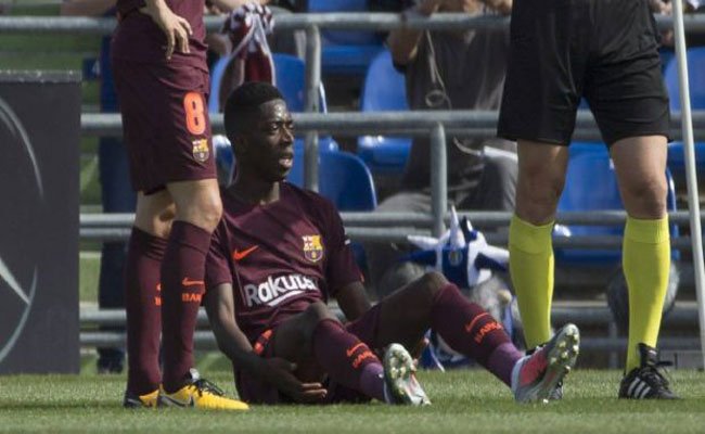 صدمة في برشلونة بسبب اصابة ديمبيلي