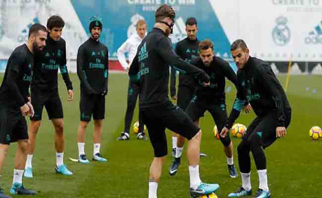 بيل وراموس في تداريب الريال
