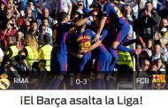 برشلونة يسحق ريال مدريد بثلاثية قاسية