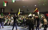 تجمع شعبي بمركب  محمد بوضياف تضامنا مع الشعب الفلسطيني