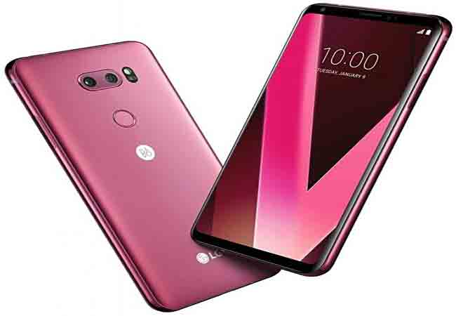 لون جديد وردي للهاتف الذكي LG V30