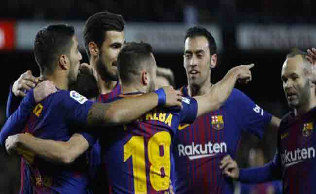 برشلونة يكتسح سيلتافيغو ويتأهل للربع