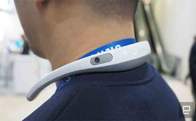 FITT360 : سوار للعنق عبارة عن كاميرا 360 درجة