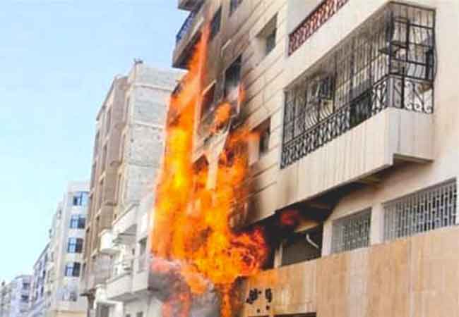 حريق يتسبب في مقتل طفل تفحما و إصابة أخيه بحروق خطيرة ببرج الكيفان بالعاصمة
