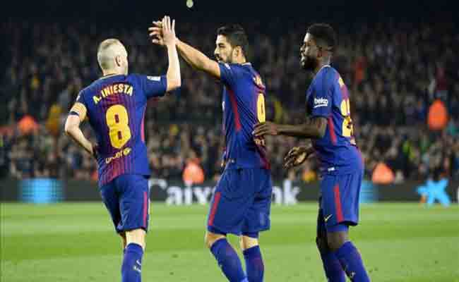 برشلونة يقترب من نهائي الكأس