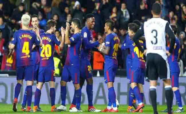 برشلونة يصعد لنهائي كأس الملك