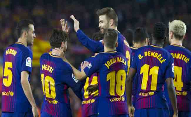 برشلونة يسحق خيرونا بسدادسية قوية