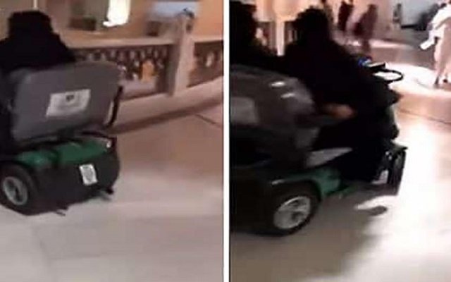 دون احترام لقدسية المكان سعوديتان تتسابقان في ساحة الحرم بـسيارات السعي