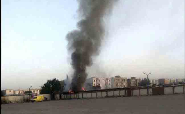 نشوب حريق في السوق اليومي ببودواو ببومرداس
