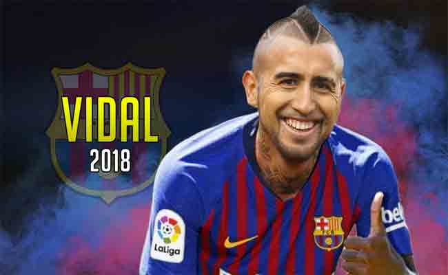 الشيلي فيدال لاعب برشلوني