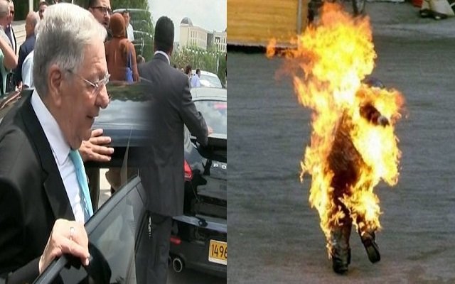 بين سيارة بورش لولد عباس والشاب الذي أحرق نفسه
