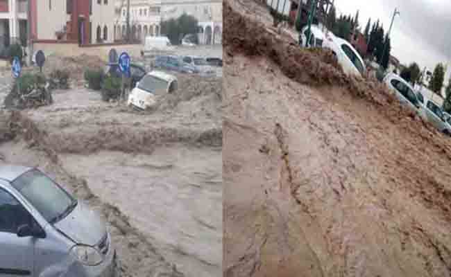 هلاك طفل و إصابة 18 شخصا بجروح على إثر الأمطار الطوفانية بتبسة