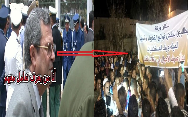 نظام الحركي يرعب المواطنين المحتجين بورقة الجنرال توفيق