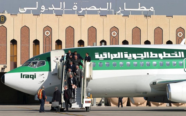 كلاب إيران تقصف مطار البصرة