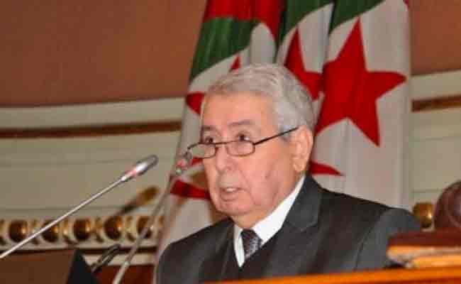بن صالح يدعو أعضاء مجلس الأمة إلى إنجاح الإنتخابات الرئاسية