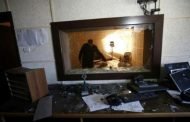 مجهولون يخربون  مبنى هيئة اذاعة وتلفزيون فلسطين