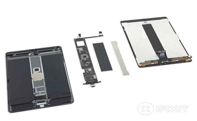 موقع iFixit يفكك الايباد اير الجديد فيعثر على ايباد برو قديم
