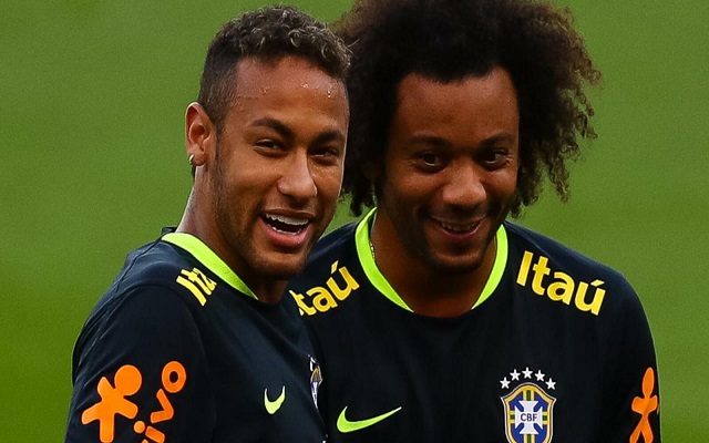 نيمار لمارسيلو أريد اللعب معك في مدريد