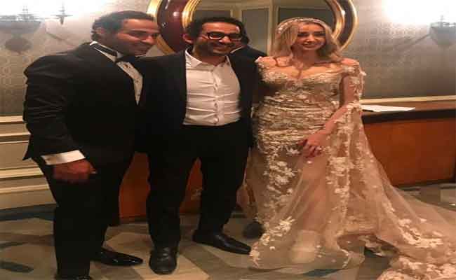 نجوم الفن يحتفلون بزفاف هنا الزاهد وأحمد فهمي...