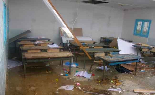 سقوط سقف فناء ابتدائية ببوعرفة بالبليدة يخلف إصابة تلميذين وعامل بناء