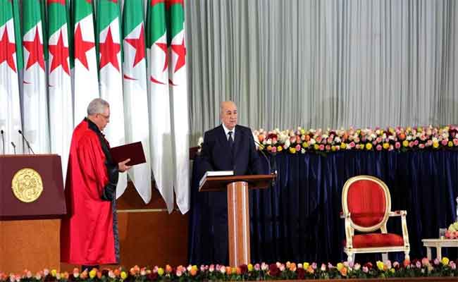 تبون يؤدي اليمين الدستورية ليباشر مهامه رسميا كرئيس للجمهورية
