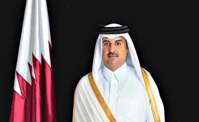 أمير قطر يحط الرحال بالجزائر غدا الثلاثاء في زيارة رسمية