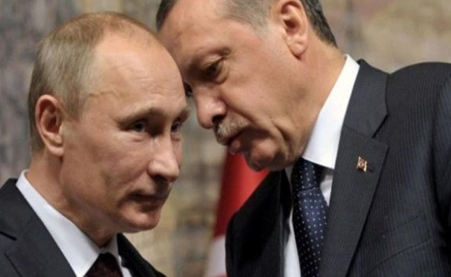 أردوغان وبوتين يجريان اتصالا هاتفيا لخفض التوتر