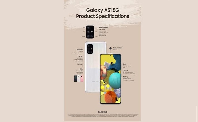 سامسونج تطلق هاتفي Galaxy A71 5G و Galaxy A51 5G  مع تقنية الجيل الخامس...