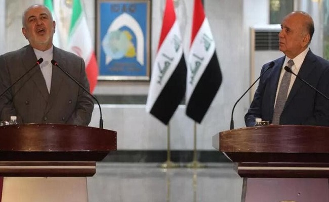 تزامناً مع زيارة ظريف قصف صاروخي يستهدف المنطقة  الخضراء ببغداد
