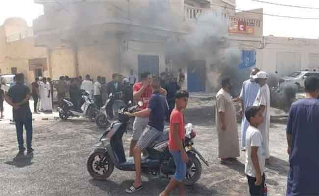 الجريمة و المخدرات و الدعارة تخرج مواطنين للاحتجاج بالوادي