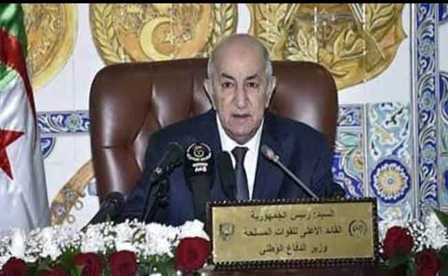 رئيس الجمهورية تبون يهنئ أفراد الجيش الوطني الشعبي بمناسبة عيد الأضحى