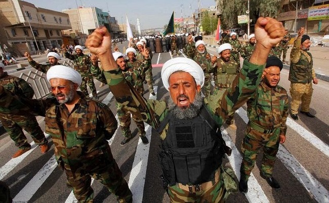 انفجار في معسكر للحشد الشعبي الإرهابي