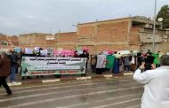 احتجاج المكلفين بمحو الأمية بغليزان للمطالبة بإدماجهم في العمل