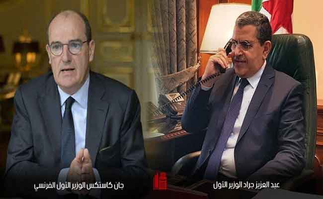 جراد يجري محادثات هاتفية مع نظيره الفرنسي