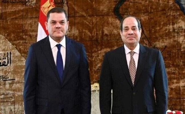 السيسي يستقبل رئيس الحكومة الليبية