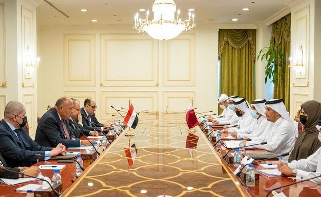 مباحثات رسمية بين مصر وقطر
