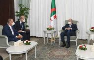 استقبال تبون لوزير خارجية تركيا