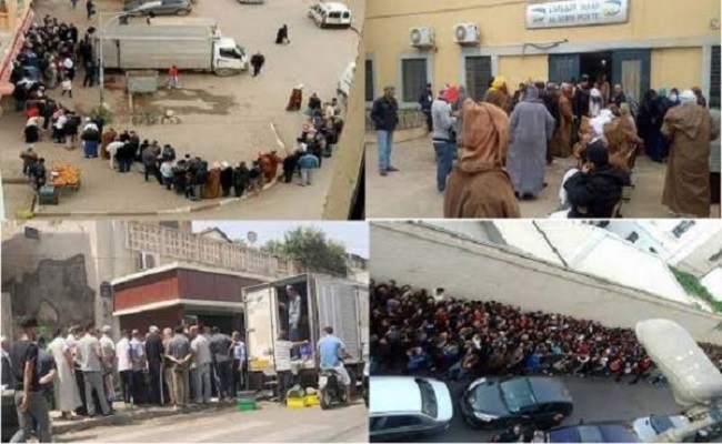 بعد إلتقاط الأقمار الاصطناعية الدولية لطوابير الجزائريين العصابة تتحرك